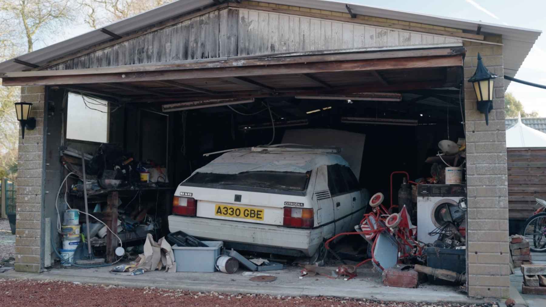 1983 Citroën BX classic car discovered in a barn after nearly four decades in storage.