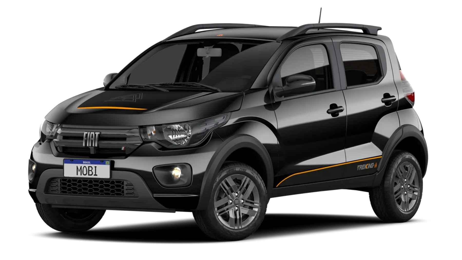 Fiat Mobi 2026 compact hatchback with Trekking trim designed for Brazil’s market and powered by a flex fuel engine.