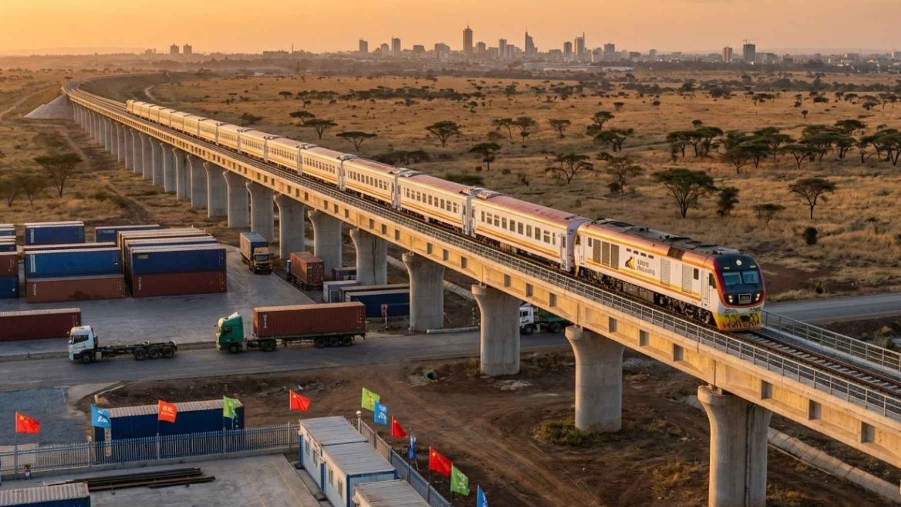 Kenya’s Standard Gauge Railway construction site as the Chinese-backed project resumes after years of delay