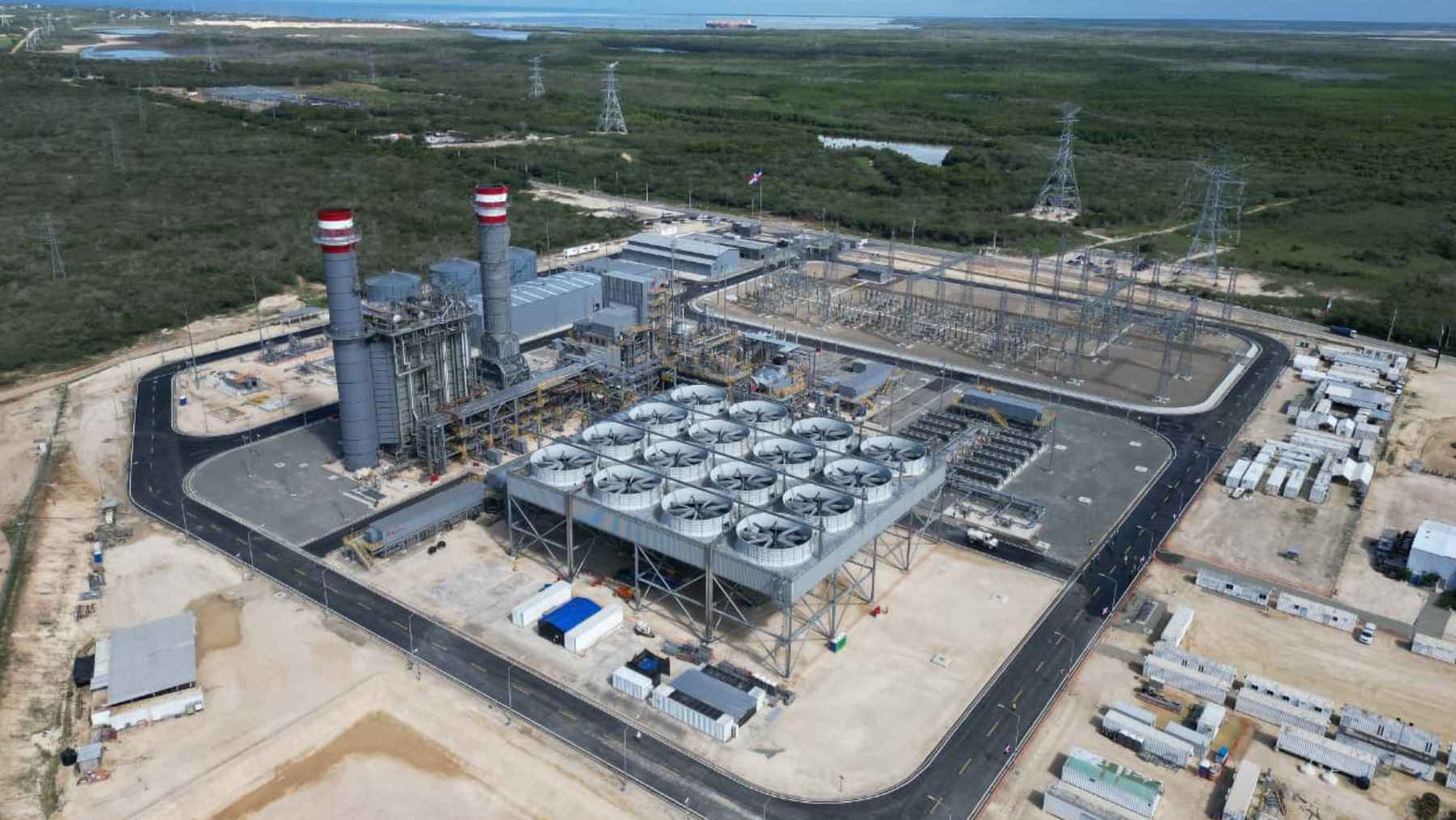 Manzanillo Power Land natural gas plant with LNG infrastructure in Montecristi, Dominican Republic