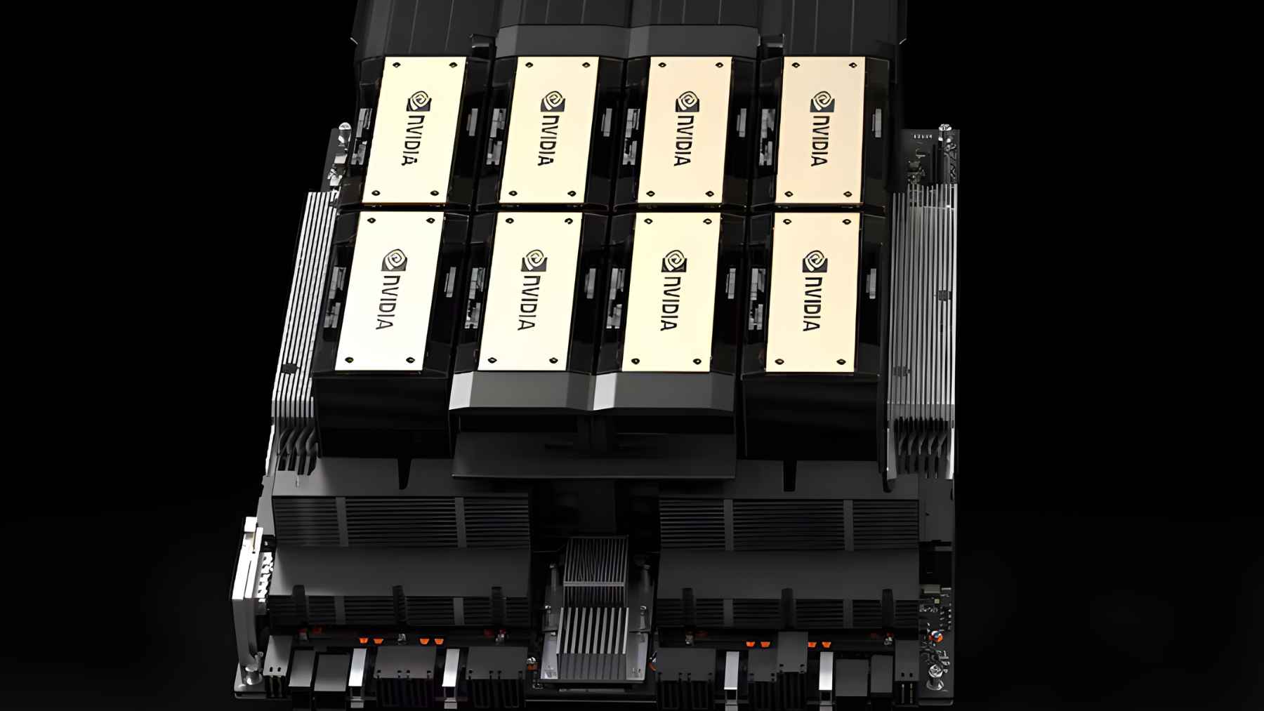 Nvidia AI chip installed in a data center server, representing H200 production restart for China under U.S. export restrictions