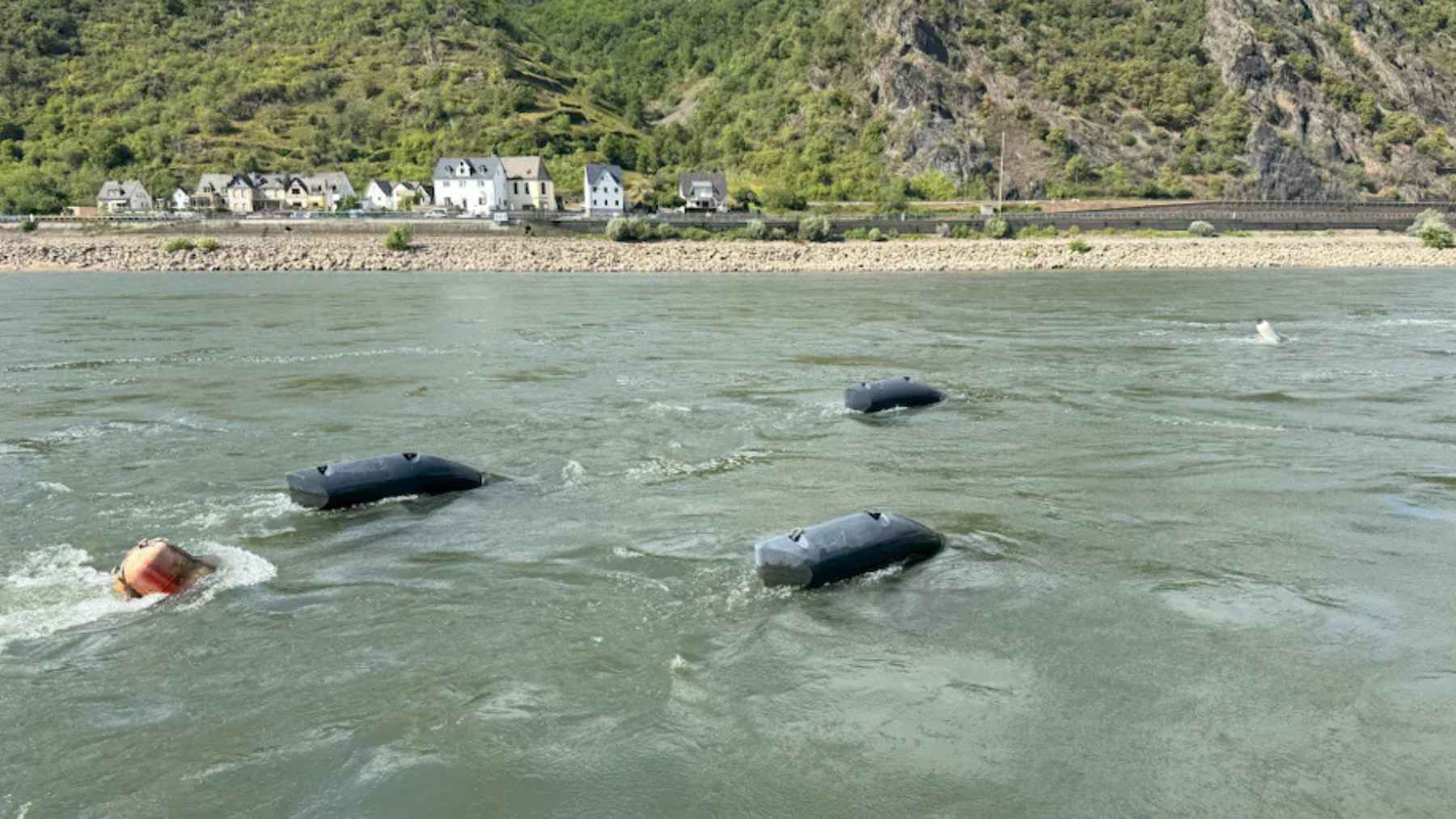 Floating Energyfish units in the Rhine aim to generate steady renewable power and supply hundreds of homes