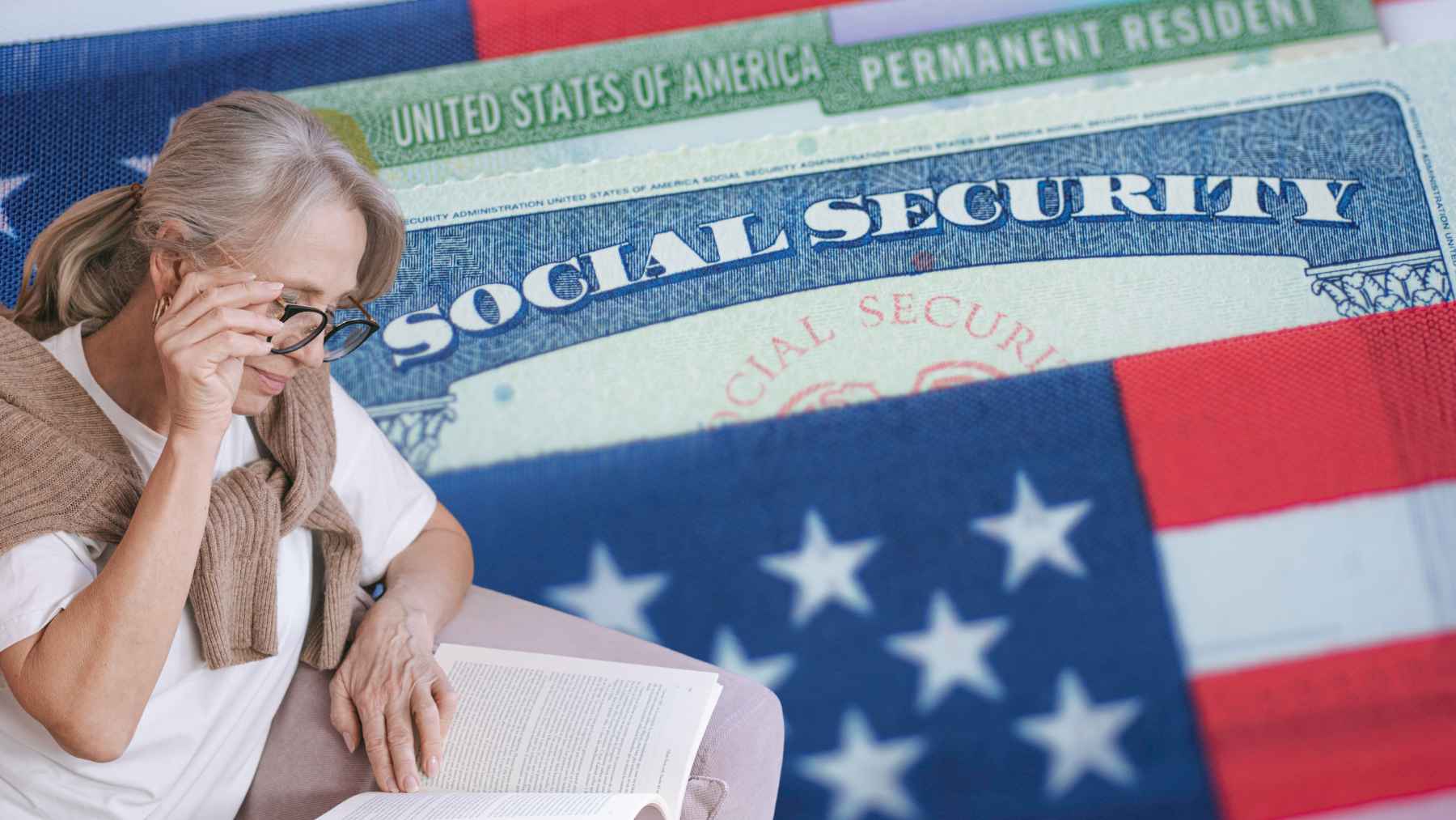 Social Security card and U.S. currency representing potential one-time payments for retirees under revised benefit rules.