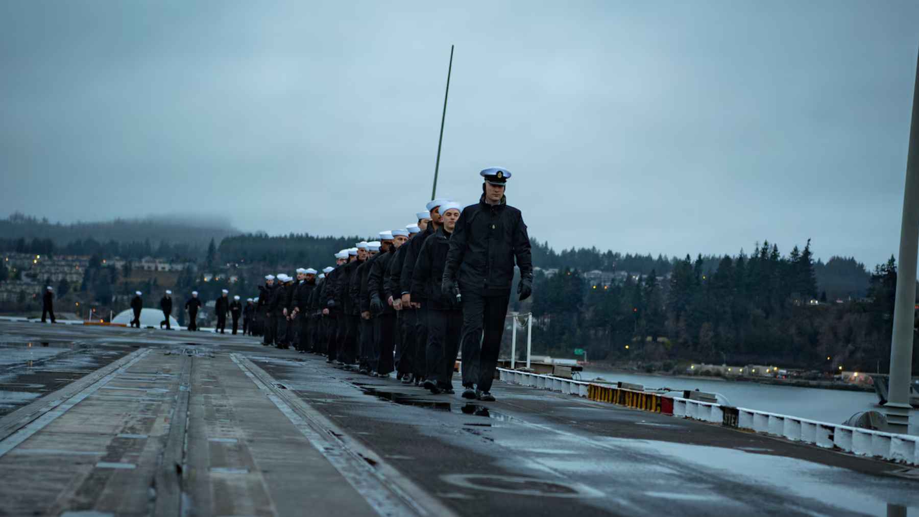 The USS Nimitz is preparing for a final deployment to South America before being permanently decommissioned 1 USS Nimitz aircraft carrier sailing at sea during its final deployment before decommissioning