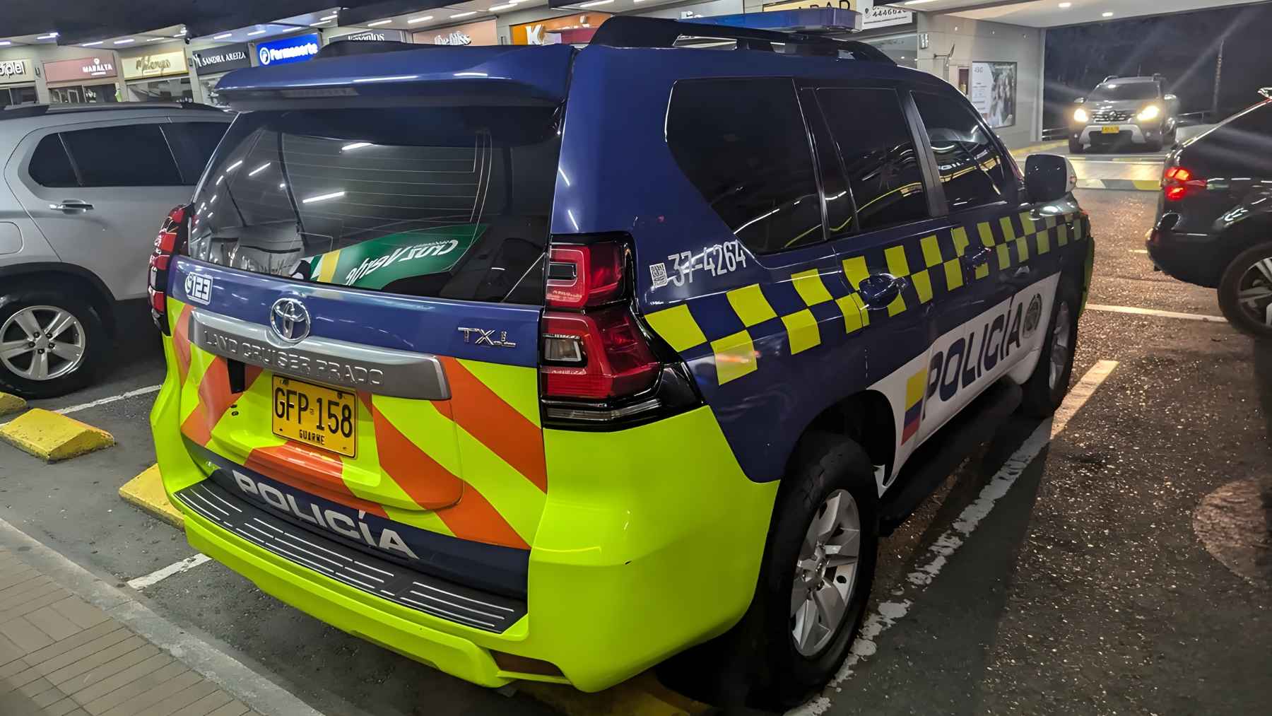 Not patrol pickups, but luxury SUVs: a Latin American country is upgrading its police fleet with the kind of vehicles usually tied to status and comfort 1 Armored Toyota Land Cruiser Prado SUV used by Colombia National Police for protected transport of senior personnel