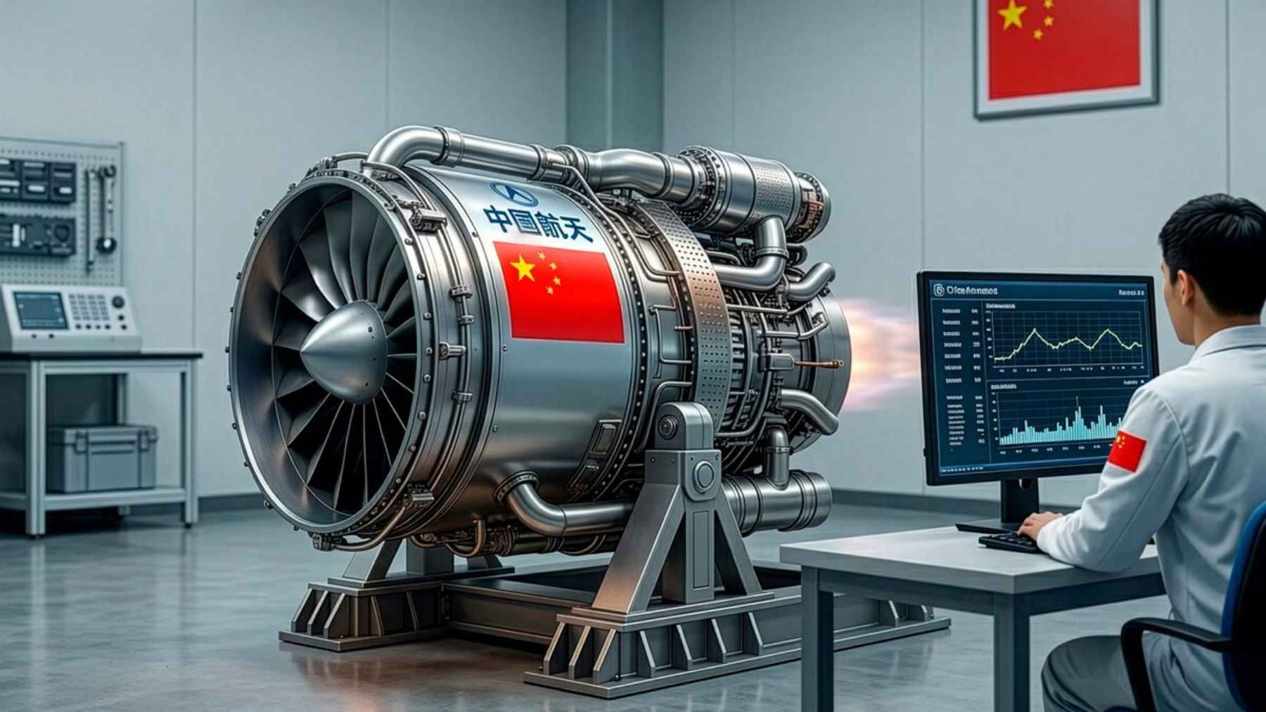 What China is building for its future fighters sounds almost unreal: one engine from takeoff to hypersonic flight, with no handoff in between 1 Chinese engineer monitors a hypersonic engine prototype in a lab, with a jet turbine system designed for high-speed flight testing.