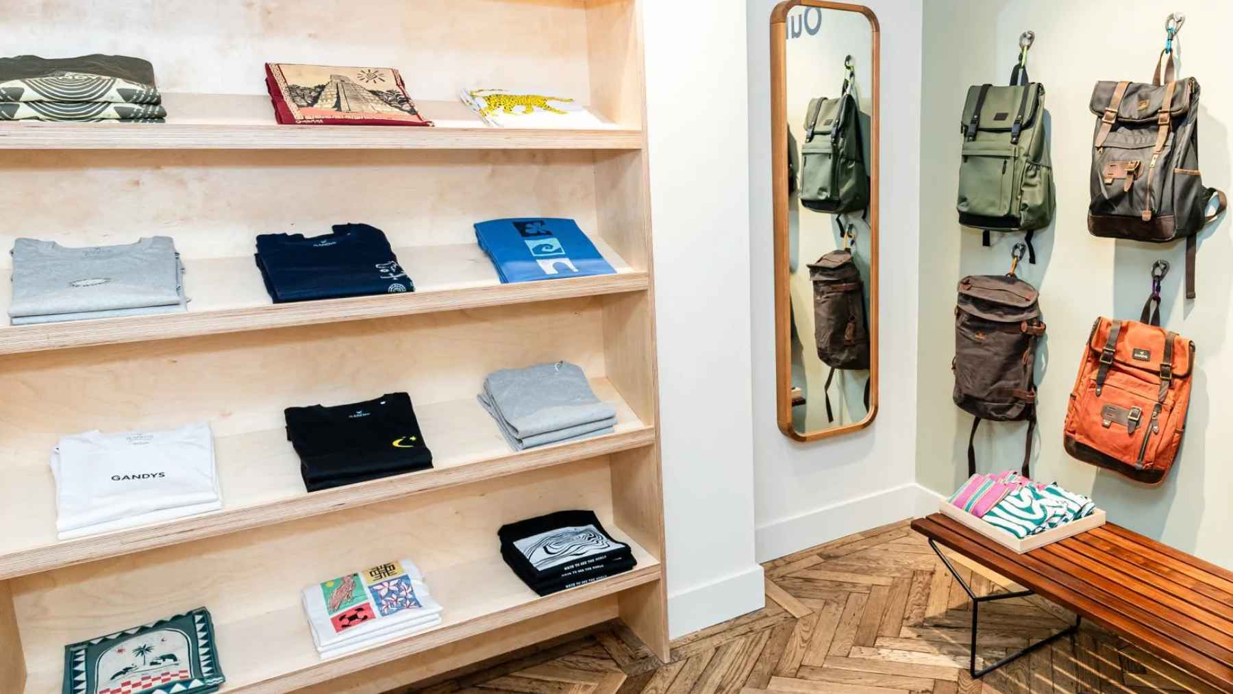 Gandys clothing store in London displaying clearance sale signs with heavy discounts after entering administration