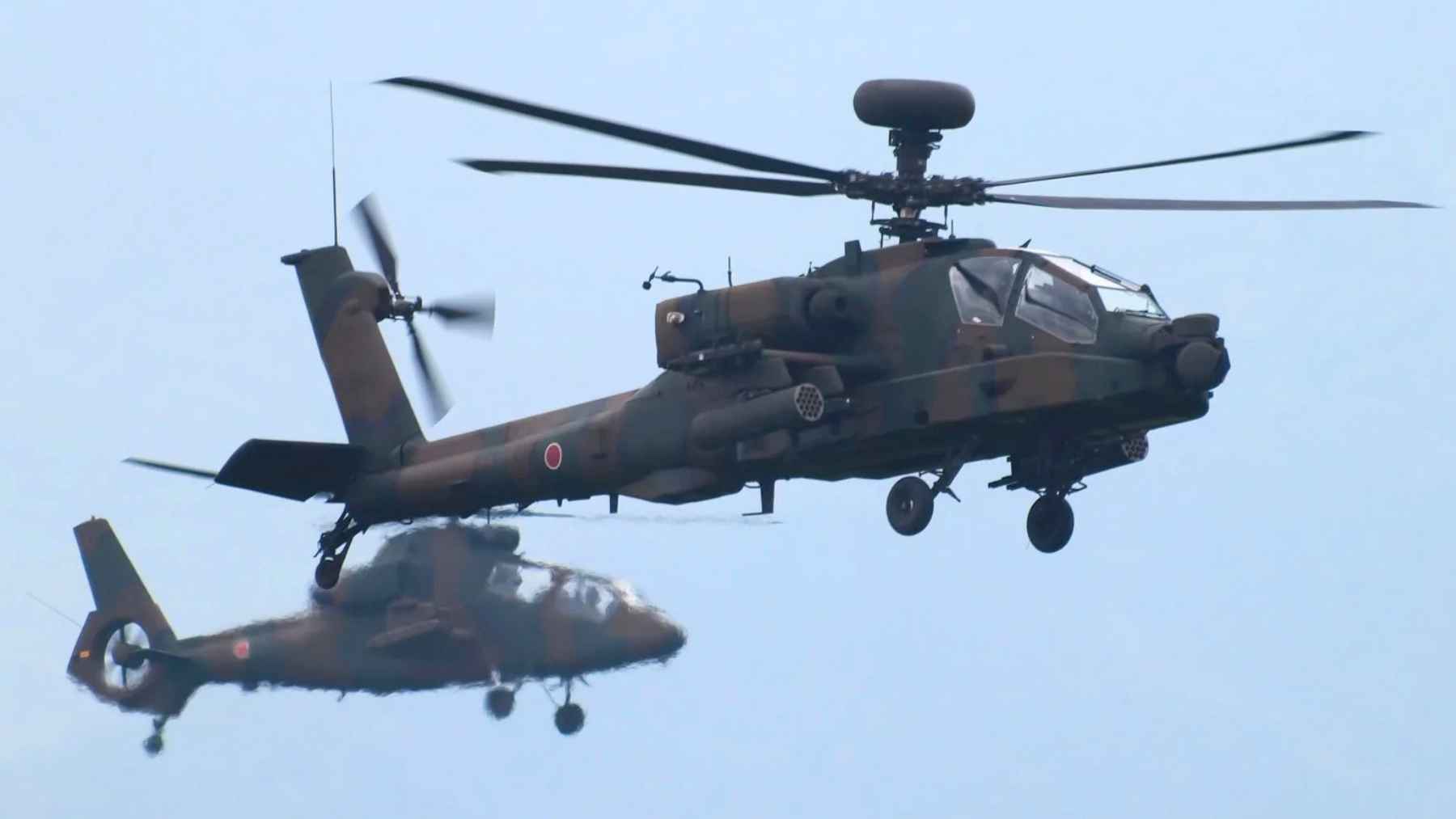 Military drone in flight used for surveillance and combat missions as Japan shifts away from manned helicopters