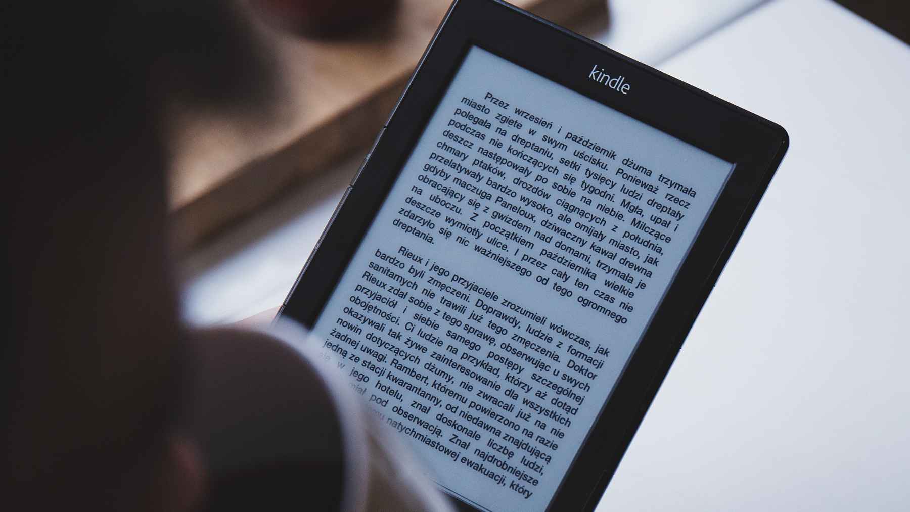 Amazon Kindle displaying a PDF document with highlighted text and annotation tools enabled