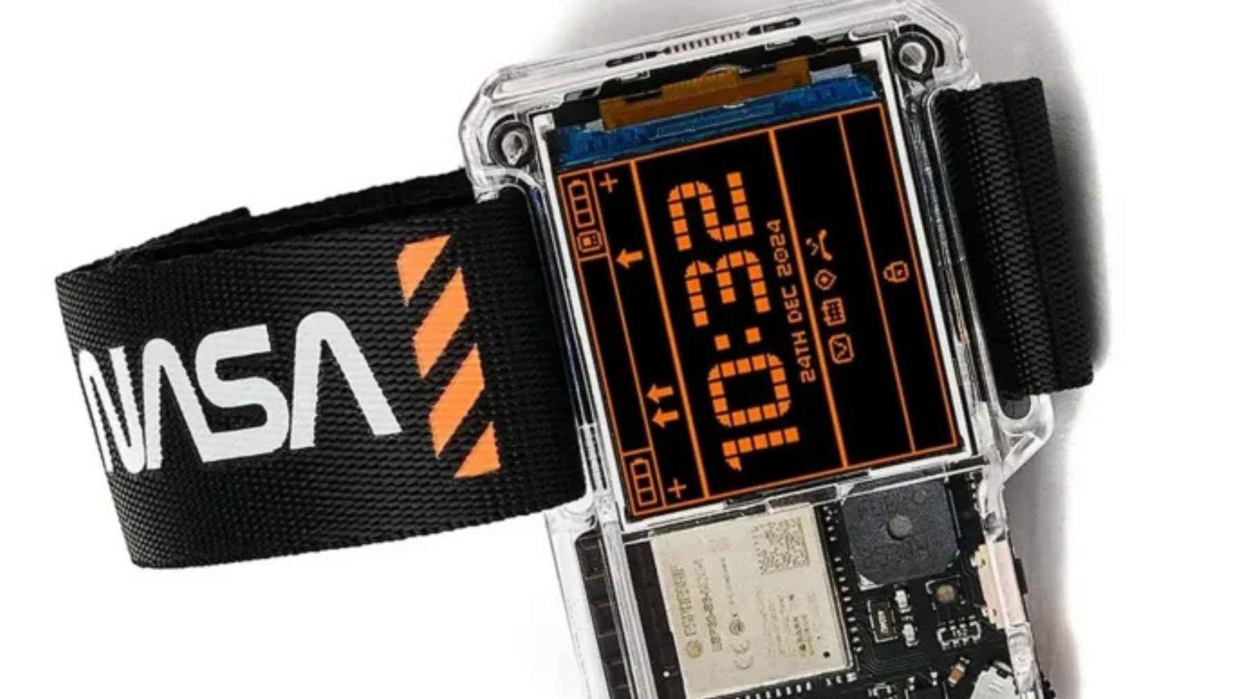 Colorful galaxy-themed smartwatch design inspired by NASA Artemis Watch 2.0 with space styled visuals and customizable interface