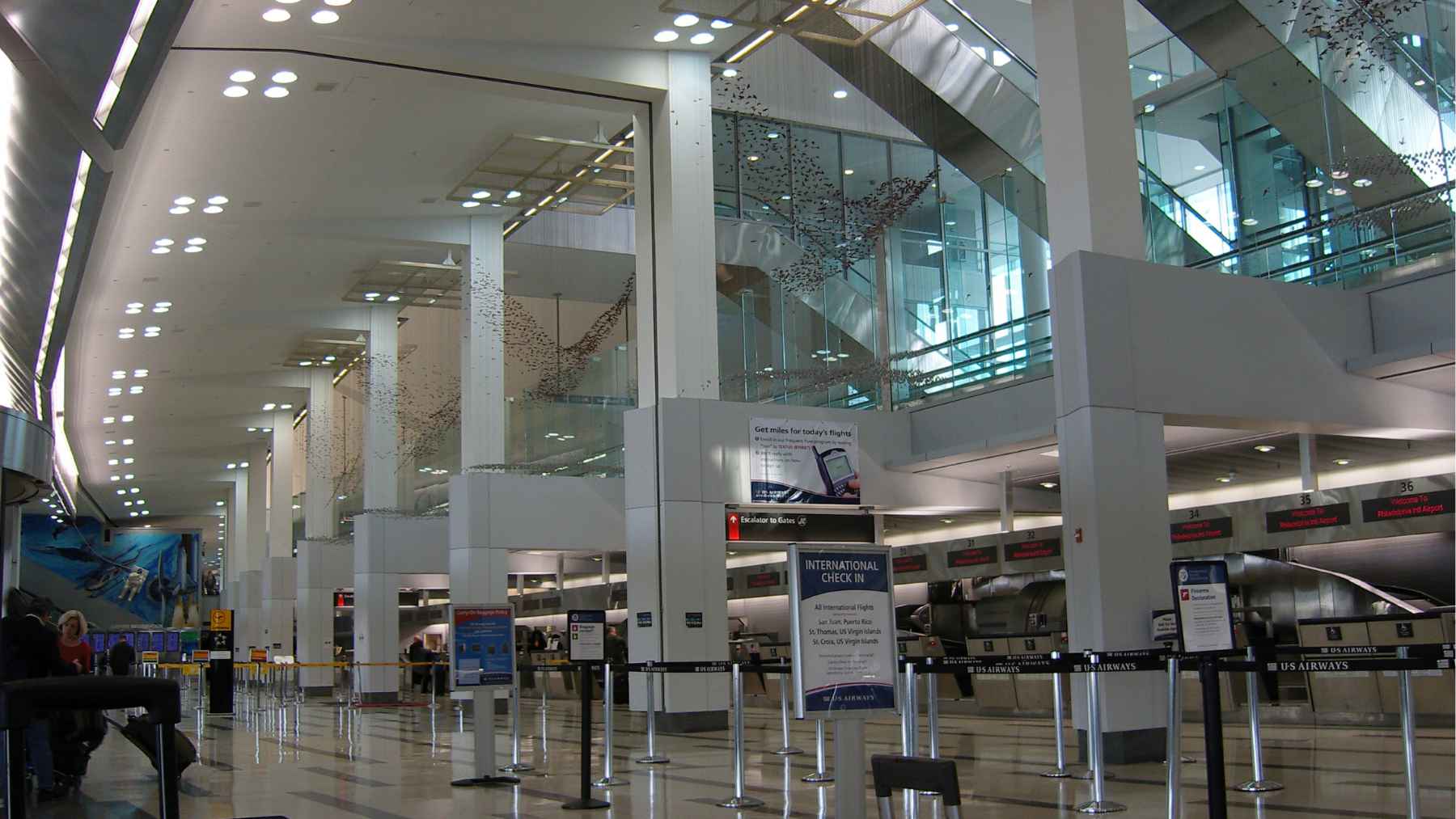 Long line of cheesesteaks displayed inside Philadelphia International Airport during world record attempt
