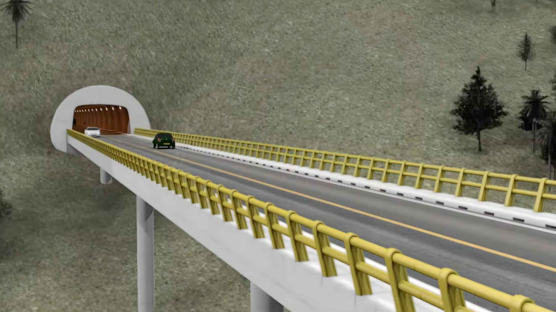 Toyo Tunnel construction in Antioquia Colombia with modern infrastructure and smart monitoring systems