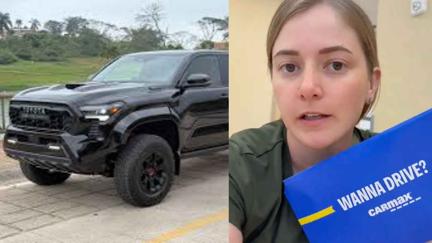 Used Toyota Tacoma pickup truck parked at a dealership lot, highlighting strong resale value and demand in the used vehicle market.