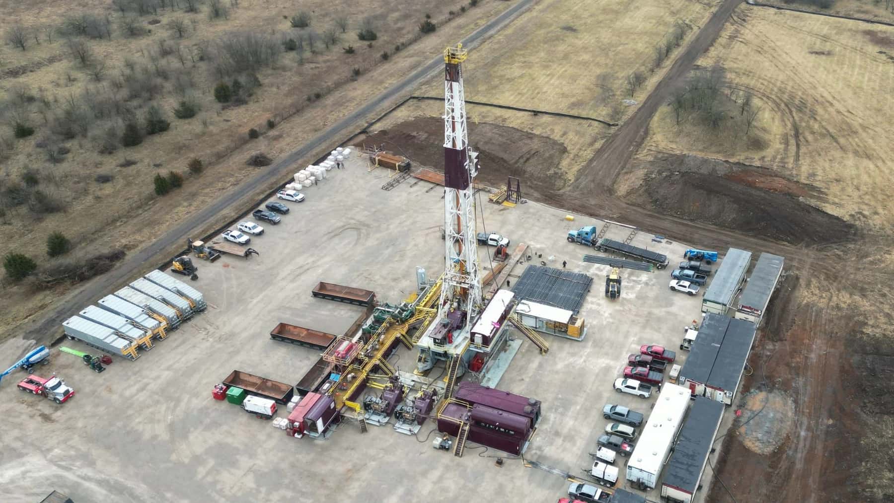 Vista aérea del reactor nuclear
