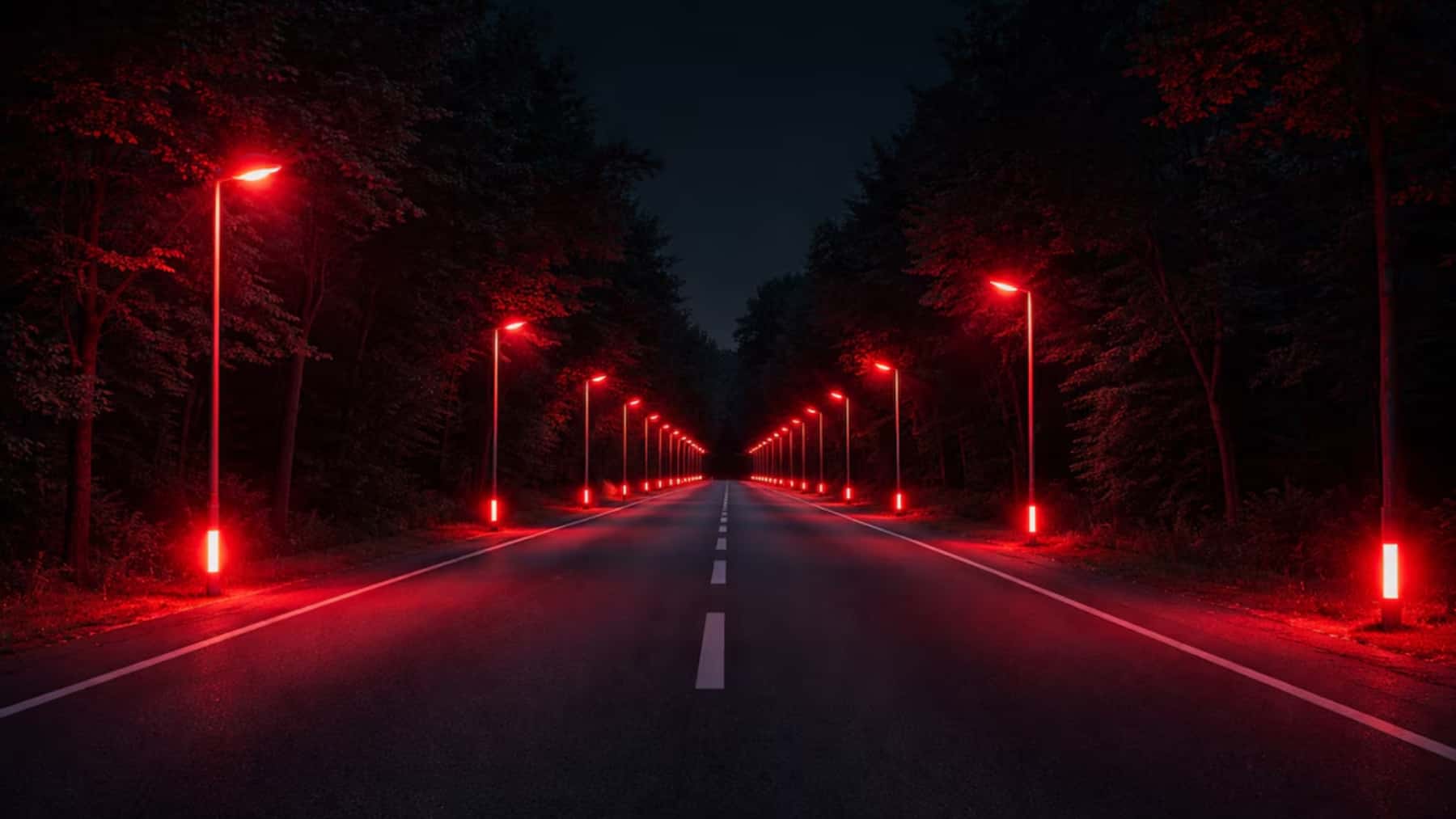 Una ciudad de Europa decide cambiar las farolas blancas por luces rojas para salvar a una especie