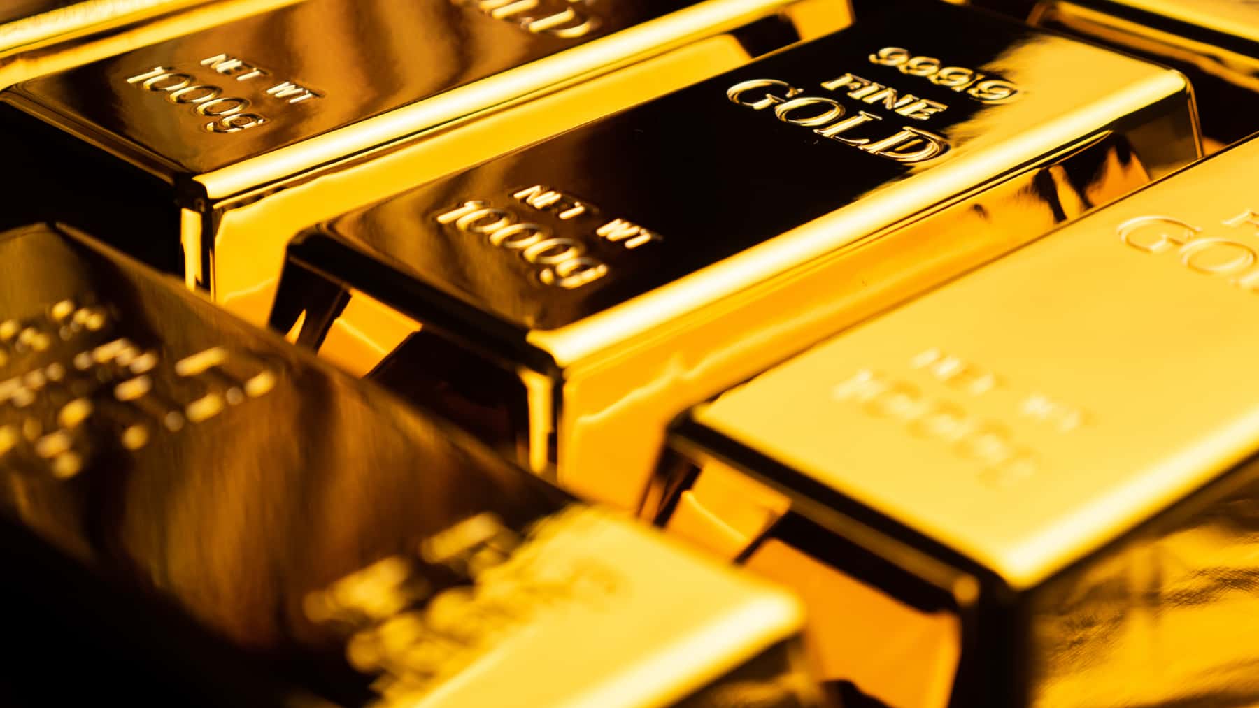 Varios lingotes de oro