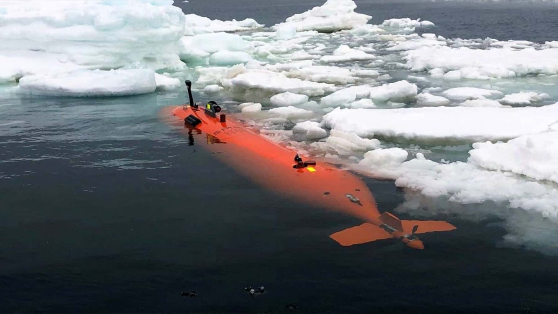 Imagen del submarino Ran en la Antártida. (Filip Stedt)